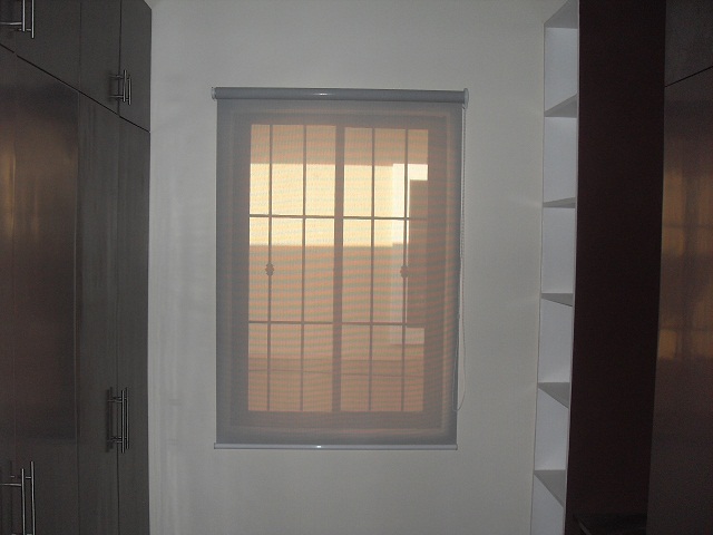 Installed Roller Blinds at Caloocan City ; Gray - sunscreen material