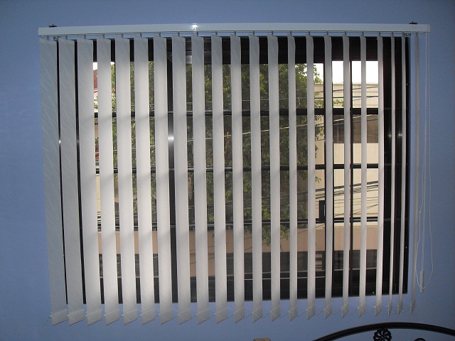 Fabric vertical blinds at Pasig City, Manila, Philippines