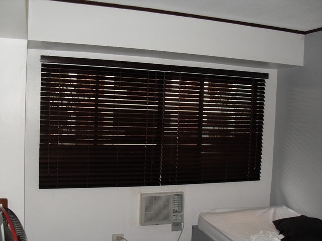Wooden Blinds Installed at Pasig City, Philippines
