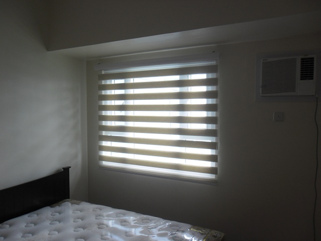 Combi Blinds "G302 RATTAN" Installed at San Isidro, Makati City, Philippines 