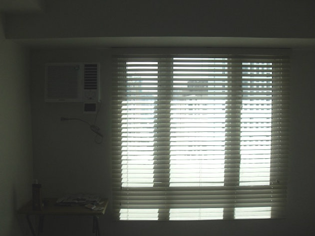 Fauxwood Blinds - Almond Installed at Malate, Metro Manila, Philippines
