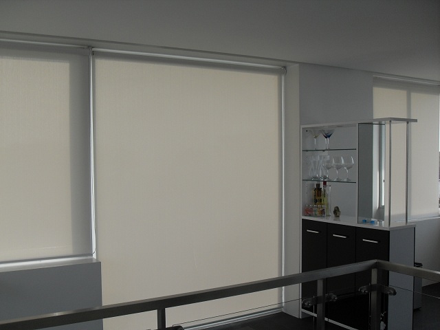 Roller Blinds - A4101 White Installation in a beach House at Cavite, Philippines