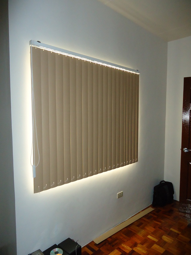 PVC Vertical Blinds "Maze Mocca" Installed in Pasig City, Philippines