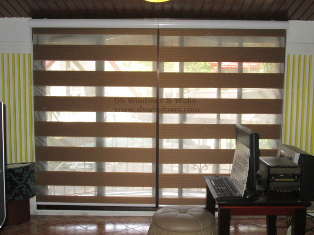Pleated Combi Blinds - P706 Coffee
