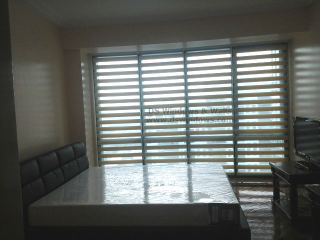 Combi Blinds Installed in Fully Furnished Condo - Rockwell Makati City