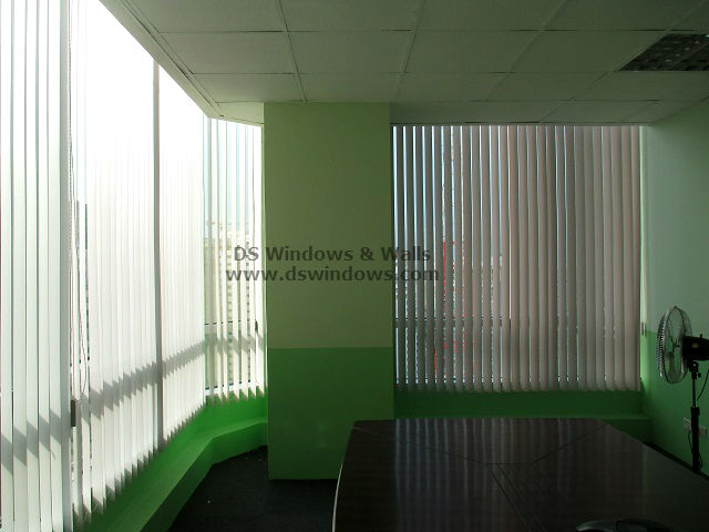 PVC Vertical Blinds for High Rise Commercial Space - Taguig City, Philippines