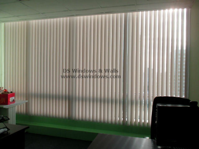 PVC Vertical Blinds installed in Bonifacio Global City, Taguig Philippines