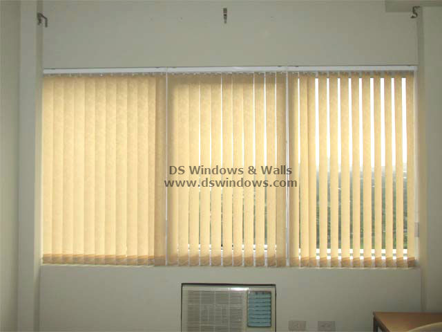 Fabric Vertical Blinds installed in Townhouse - Fairview Quezon City, Philippines