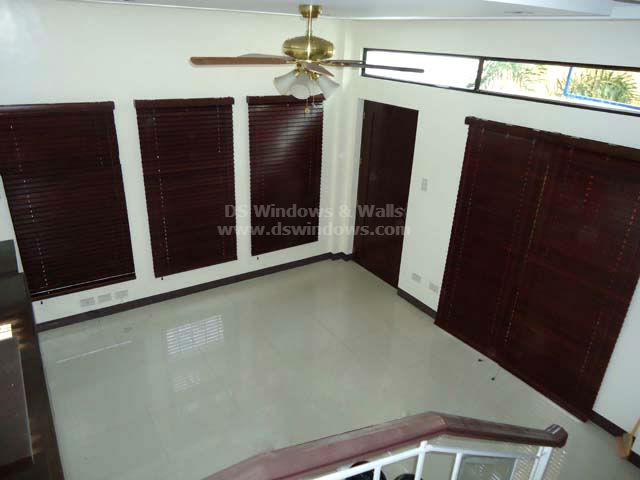 Wooden Blinds installed at Tayabas Quezon, Philippines
