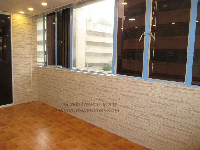 Bricks Wallpaper and Laminated Wood Flooring for Offices - East Avenue, Quezon City