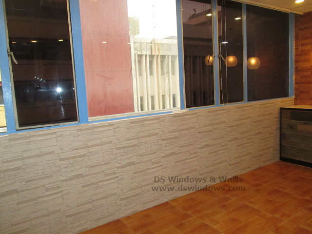 Bricks Wallpaper and Laminated Wood Flooring Installed at East Avenue, Quezon City