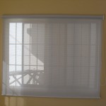 Installed Roller Blinds at Caloocan City ; Gray – sunscreen material