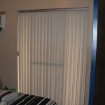 PVC Vertical Blinds Installed in a Patio Door