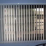Fabric vertical blinds at Pasig City, Manila, Philippines