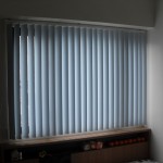 PVC Vertical Blinds – Floral Light Blue