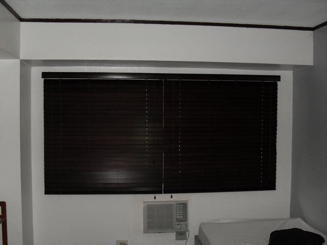 Wooden Blinds installed at Pasig City Philippines