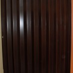 PVC Accordion Door : Mahogany Color