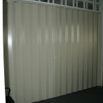 White Ash Color of PVC Folding Door as Room Partition