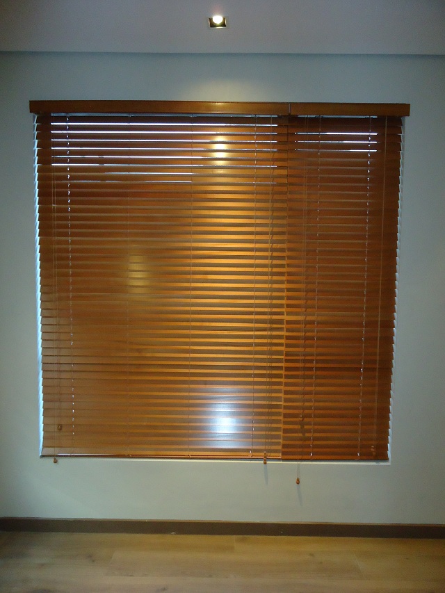 Wooden Blinds Installed at Our Clients House in Makati City, Philippines