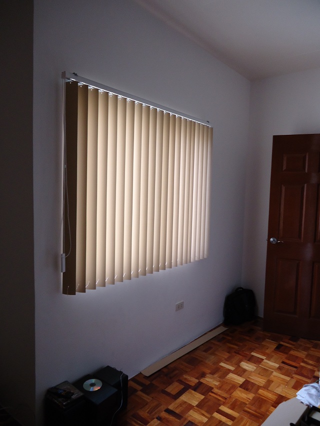 PVC Vertical Blinds Installed in Pasig City, Philippines