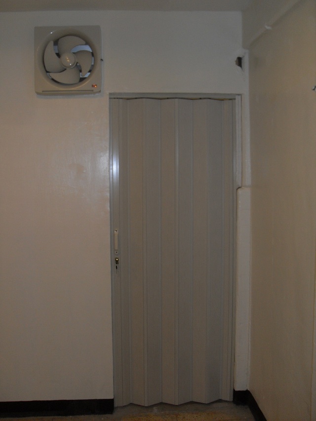 White Ash Color of PVC Accordion Door
