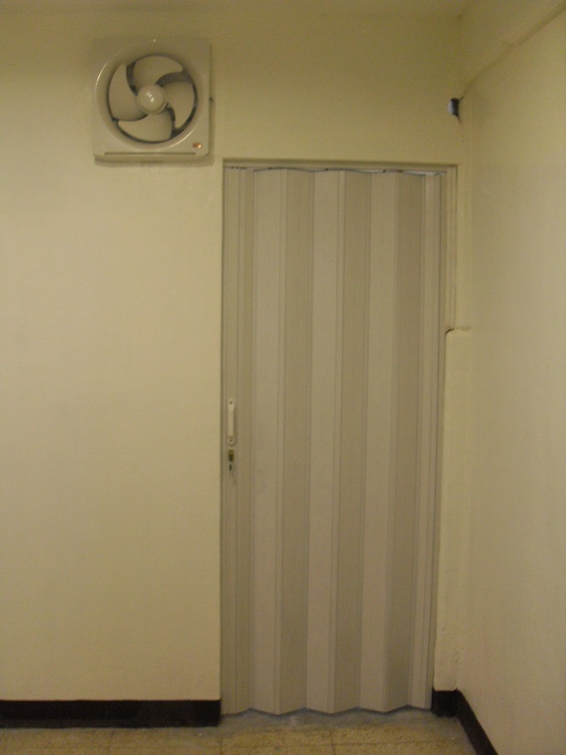 White Ash Color of PVC Accordion Door