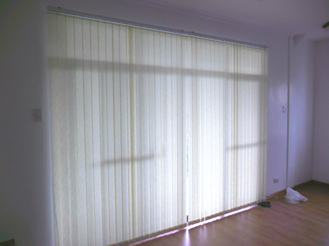 Fabric Vertical Blinds for Sliding Glass Door at Pasay City, Philippines