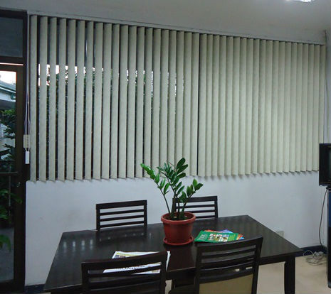 PVC Vertical Blinds Installed in Muntinlupa City, Philippines