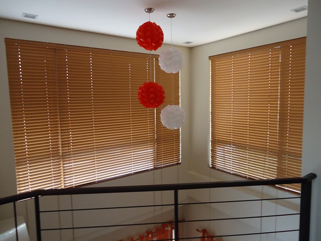 Fauxwood Blinds "Maple" Installed at East Service Road Muntinlupa City, PHilippines