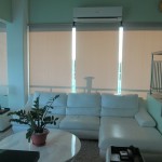 Soothing Home Interior with Roller Blinds