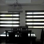 Installed Combi Blinds in a Dining Area