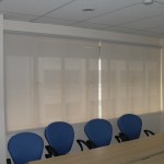 Sunscreen Roller Blinds in Conference Room