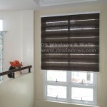 Chic and Functional Combi Blinds for Stair Window