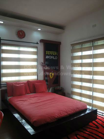 Modern and Elegant Bedroom with Combi Blinds