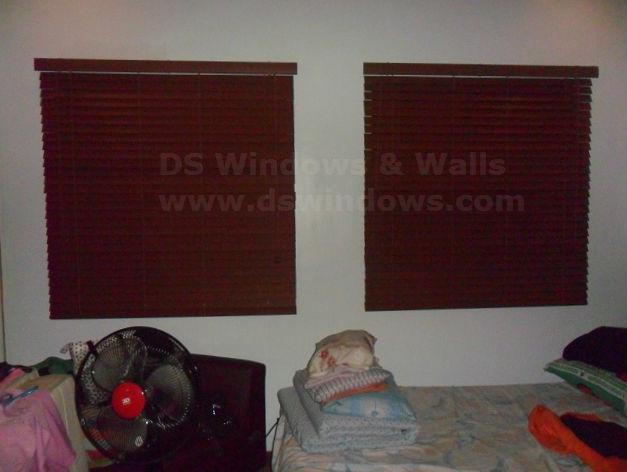 Faux Wood Blinds Installed in Pasig City, Philippines