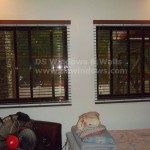 Faux Wood Blinds: Cherrywood Color