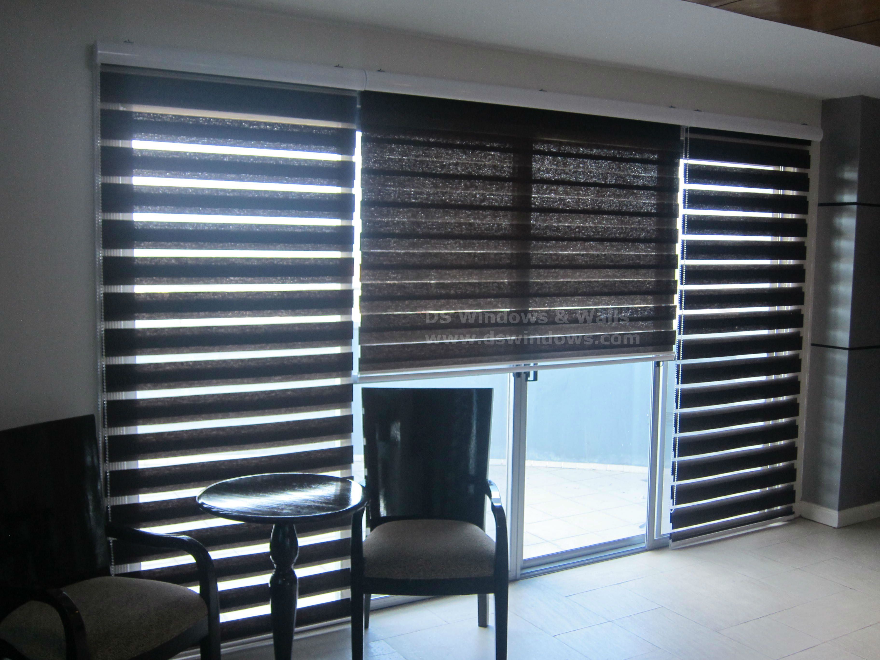 Combi Blinds Installed in the Living Room