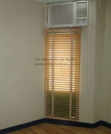 Wood Blinds with Fabric Tape