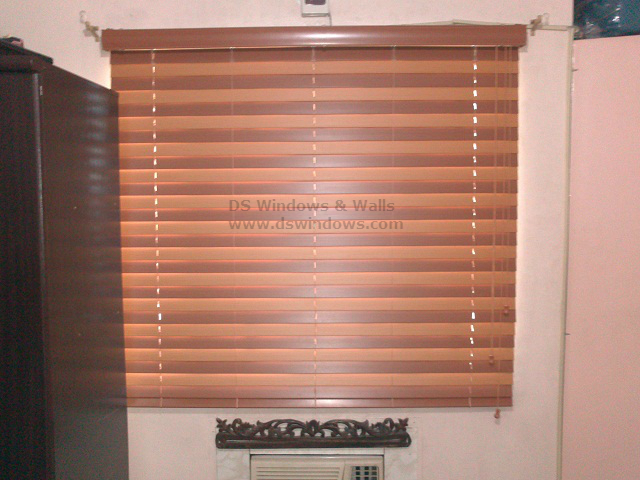 Fauxwood Blinds Installed in Sta. Rosa, Laguna