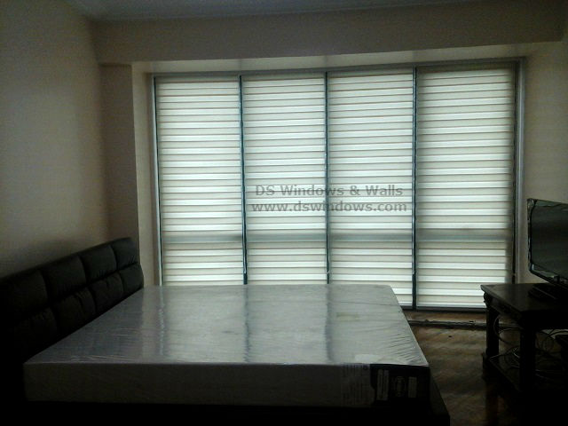 Combi Blinds installed in Fully Furnished Condo - Rockwell Makati City