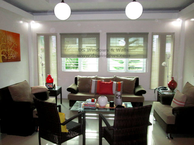 Roller and Venetian Blinds For Captivating Living Room - Makati City