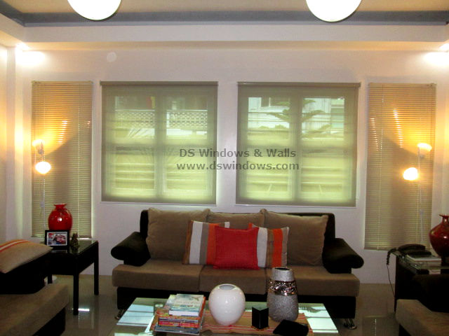 Roller and Venetian Blinds For Captivating Living Room - Makati City