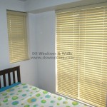 Inside Mount Faux Wood Blinds installed in Las Piñas City, Philippines