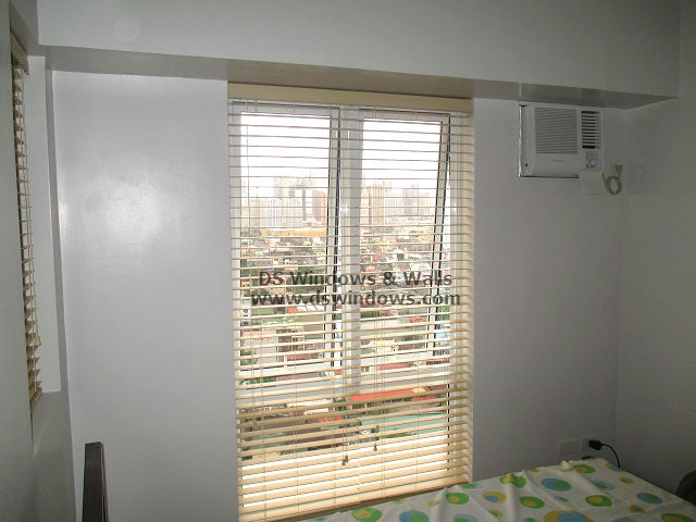 Inside Mount Faux Wood Blinds For Limited Space Bedroom - Las Piñas City