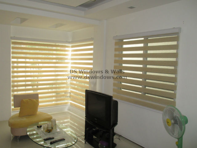 Minimalist Living Room Design with Combination Blinds - Valle Verde, Dasmariñas Cavite