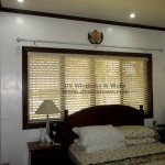 Inside Mounting Wooden Blinds For Decorated Window Frame – Nuvali Laguna, Philippines