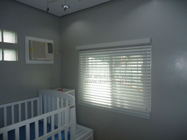 Faux Wood Blinds for Grey White Baby Room - Bacoor Cavite, Philippines