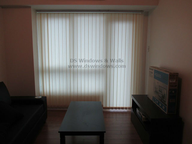 Fabric Vertical Blinds for Bachelor or Bachelorette's Apartment - Makati City