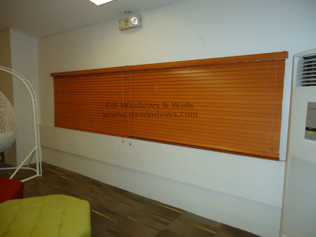 Classic Wooden Blinds with Matching Carpet Tiles at a Family Area - Parañaque City