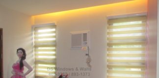 Fresh window shades beige color